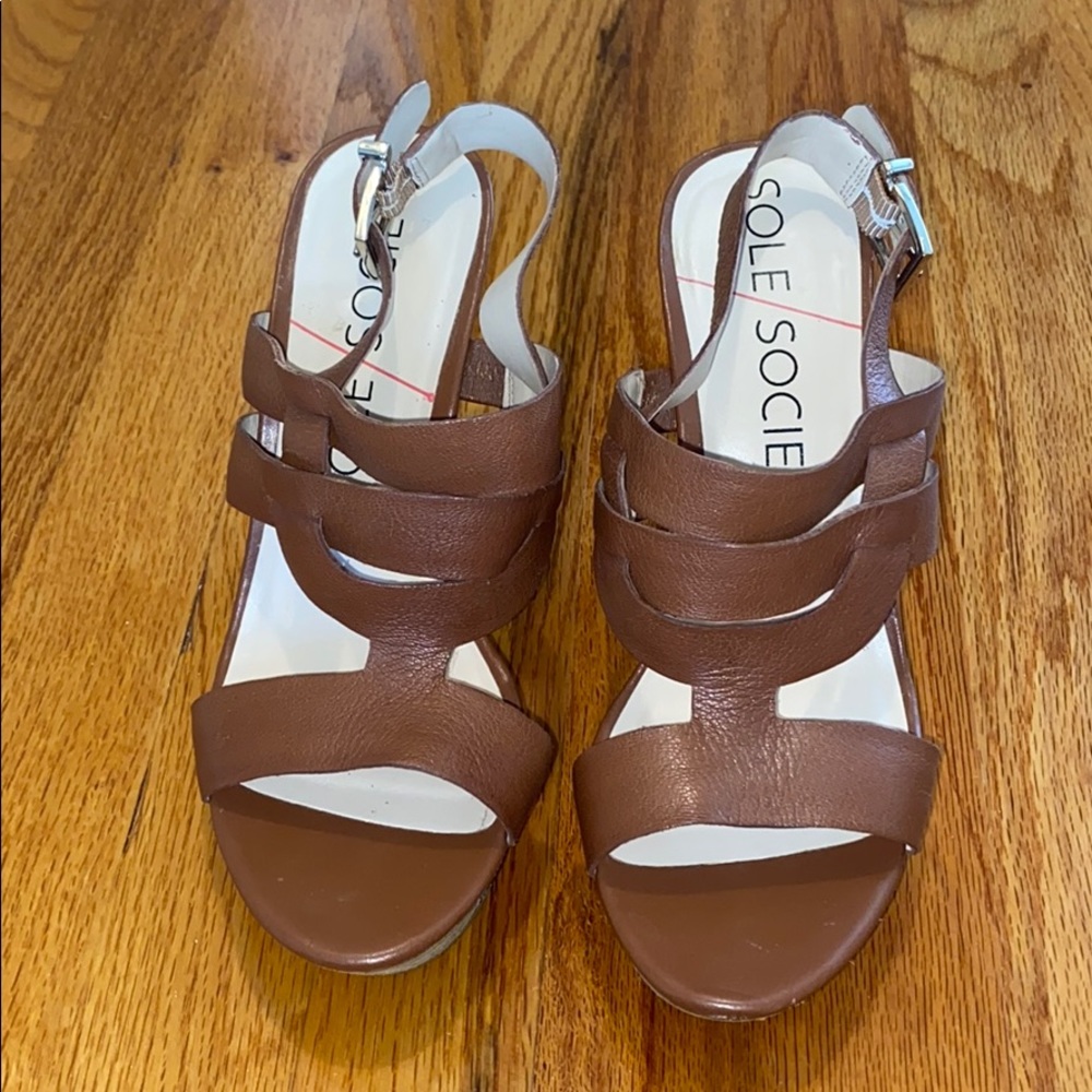 Sole Society Jenny Platform Wedge Sandal